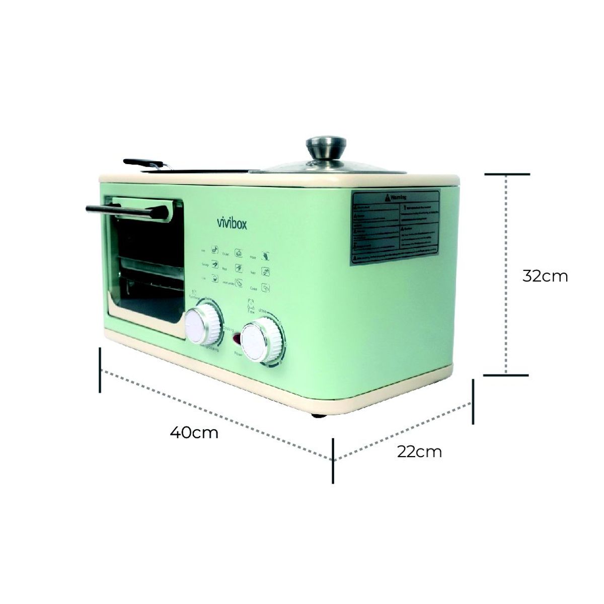 VIVIBOX - Estación de Desayuno 4 en 1 - Multifuncional