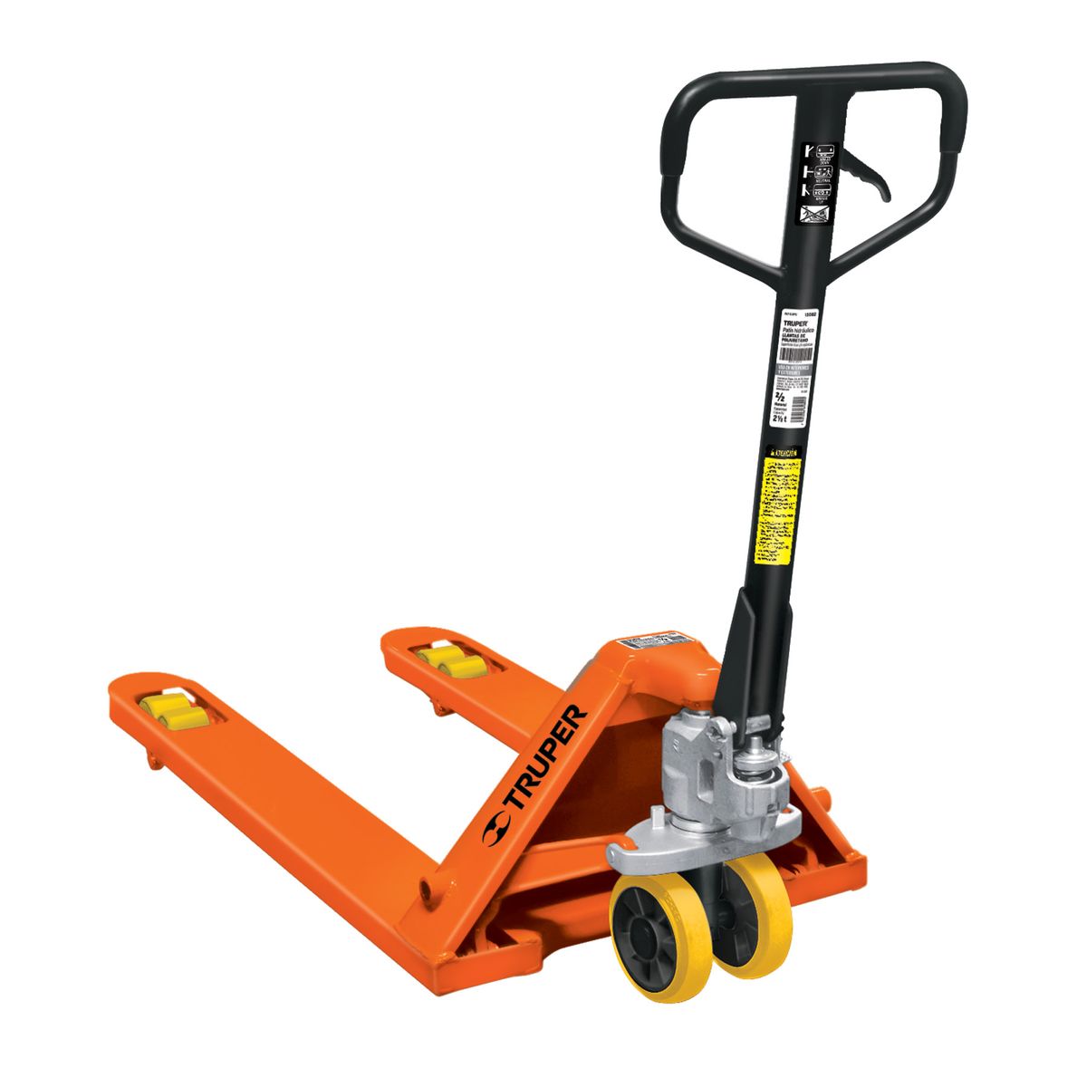 TRUPER - Patín traspaleta 2.5 ton con ruedas de poliuretano COD 15082 Truper