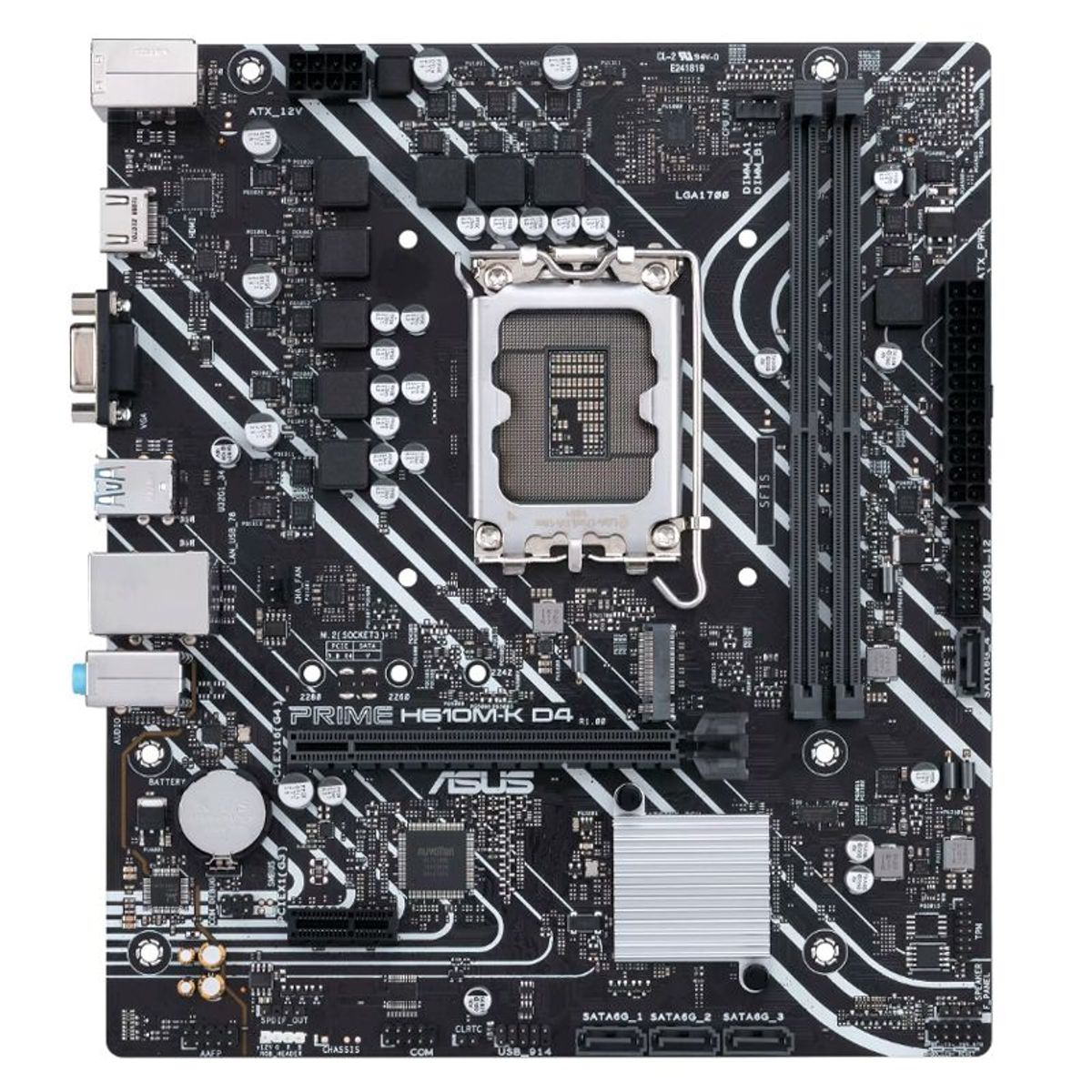 ASUS - Motherboard ASUS PRIME H610M-K D4 Chipset Intel H610 LGA1700 mATX