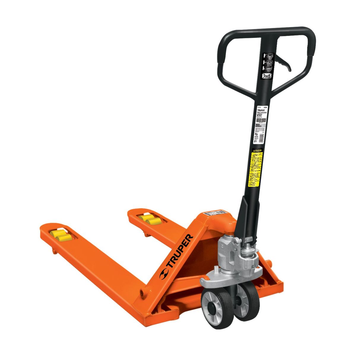 TRUPER - Patín traspaleta 2 ton con ruedas de hule/poliuretano