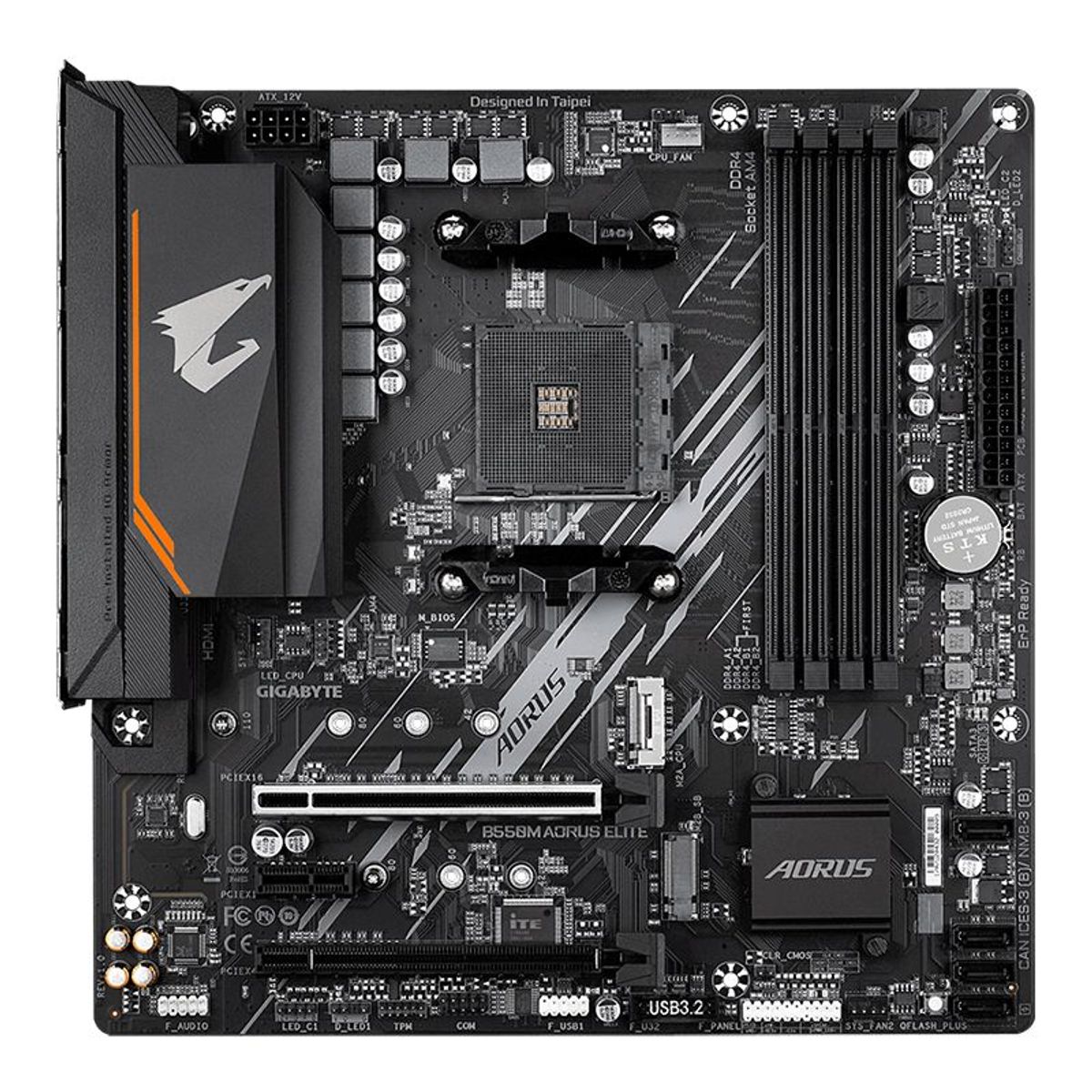 GIGABYTE - Motherboard Gigabyte B550M AORUS ELITE rev 10 AMD B550 AM4 mATX