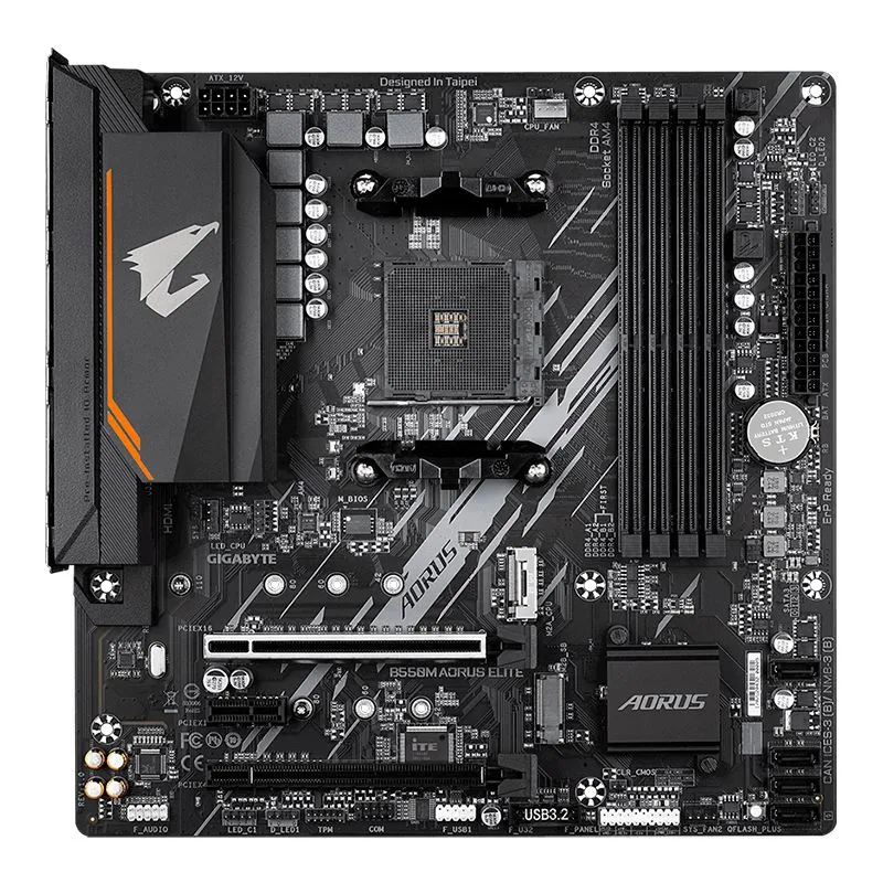 GIGABYTE - Motherboard Gigabyte B550M AORUS ELITE rev 10 AMD B550 AM4 mATX