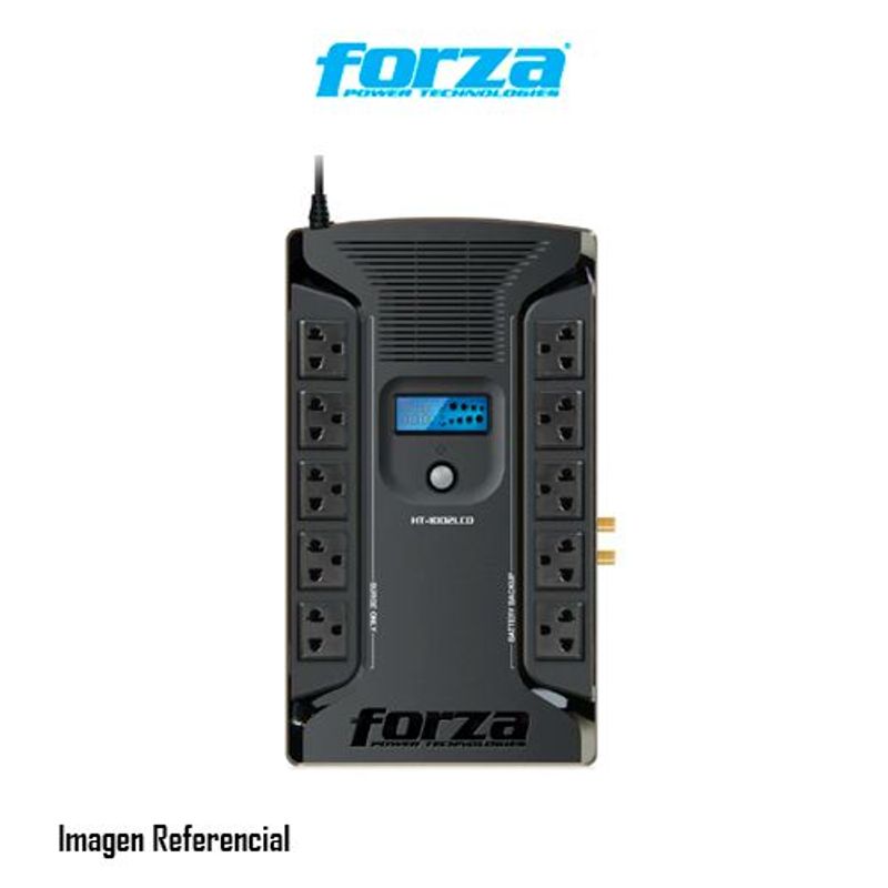 FORZA - UPS FORZA HT-1002LCD 1000VA / 600W 220 V 10 SALIDAS P/N: HT-1002LCD