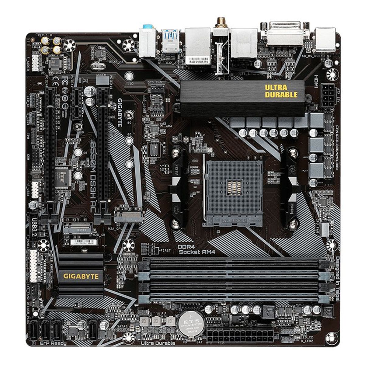 GIGABYTE - Motherboard Gigabyte B550M DS3H AC rev 15 AMD B550 AM4 Micro ATX