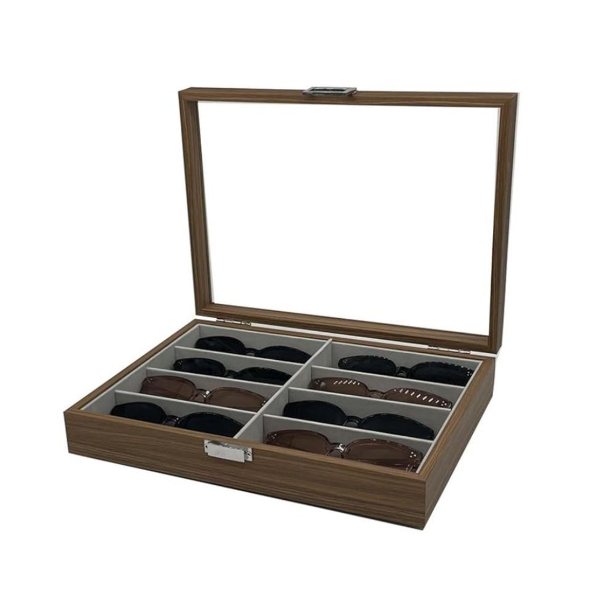 GENERICO - Organizador Caja De Madera Para Gafas Elegante