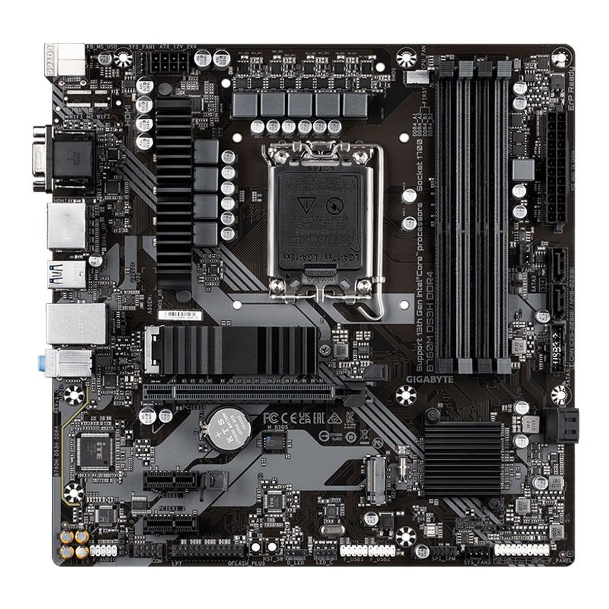 GIGABYTE - Motherboard Gigabyte B760M DS3H DDR4 rev 1.0 Intel B760 LGA1700 mATX