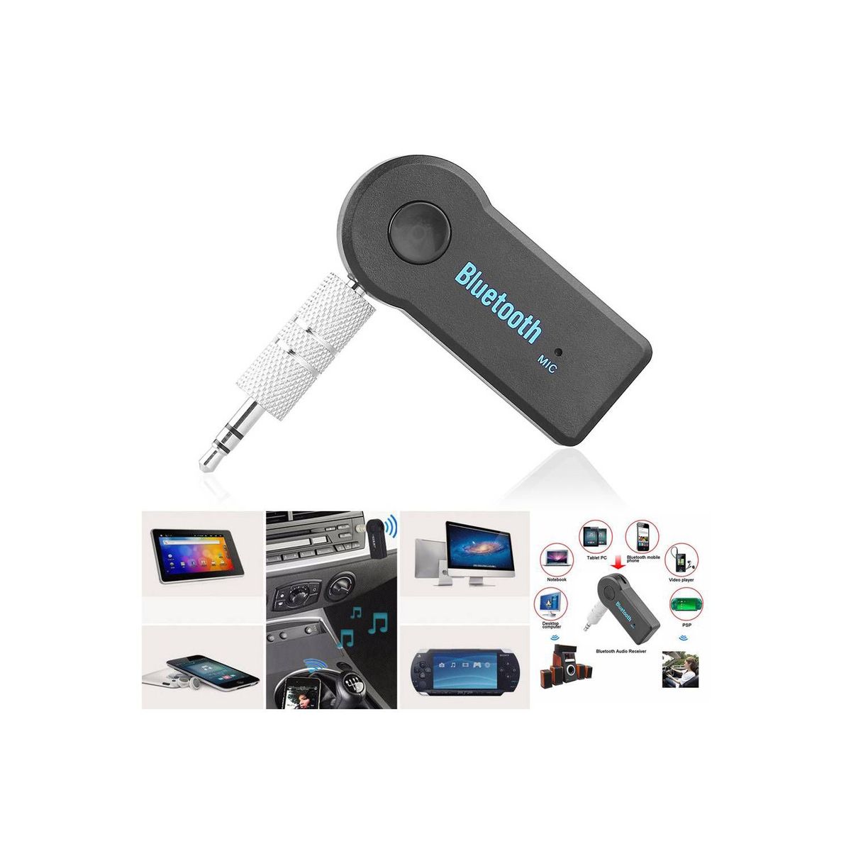OEM - Adaptador Receptor Bluetooth de Audio BT AUDIO AUX