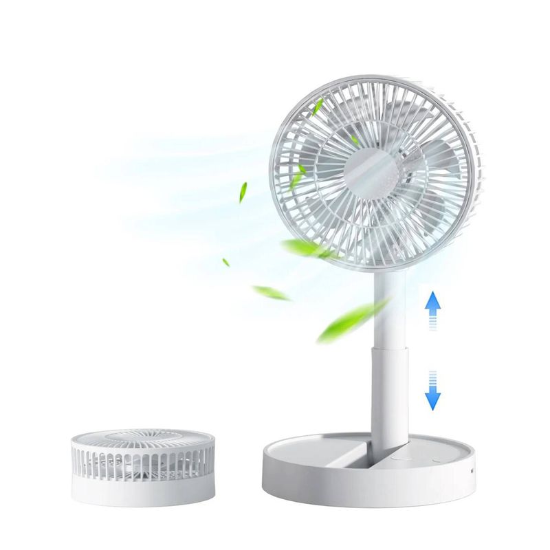 GENERICO - Ventilador Cafini 4 Velocidades Recargable / Batería 8000 mAh / USB