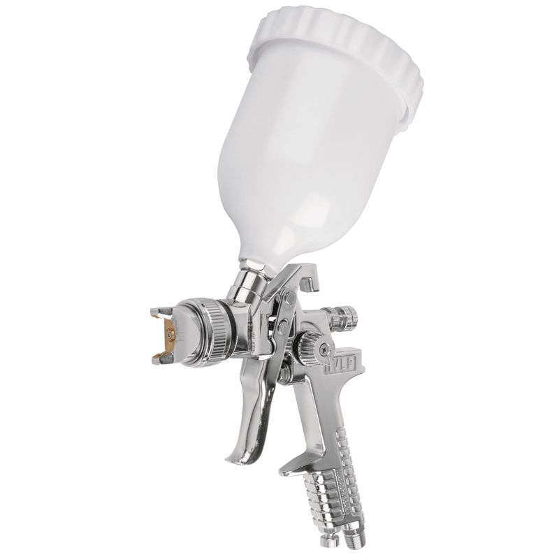 TRUPER - Pistola p/pintar gravedad HVLP vaso plástico, 1.4 mm, Truper