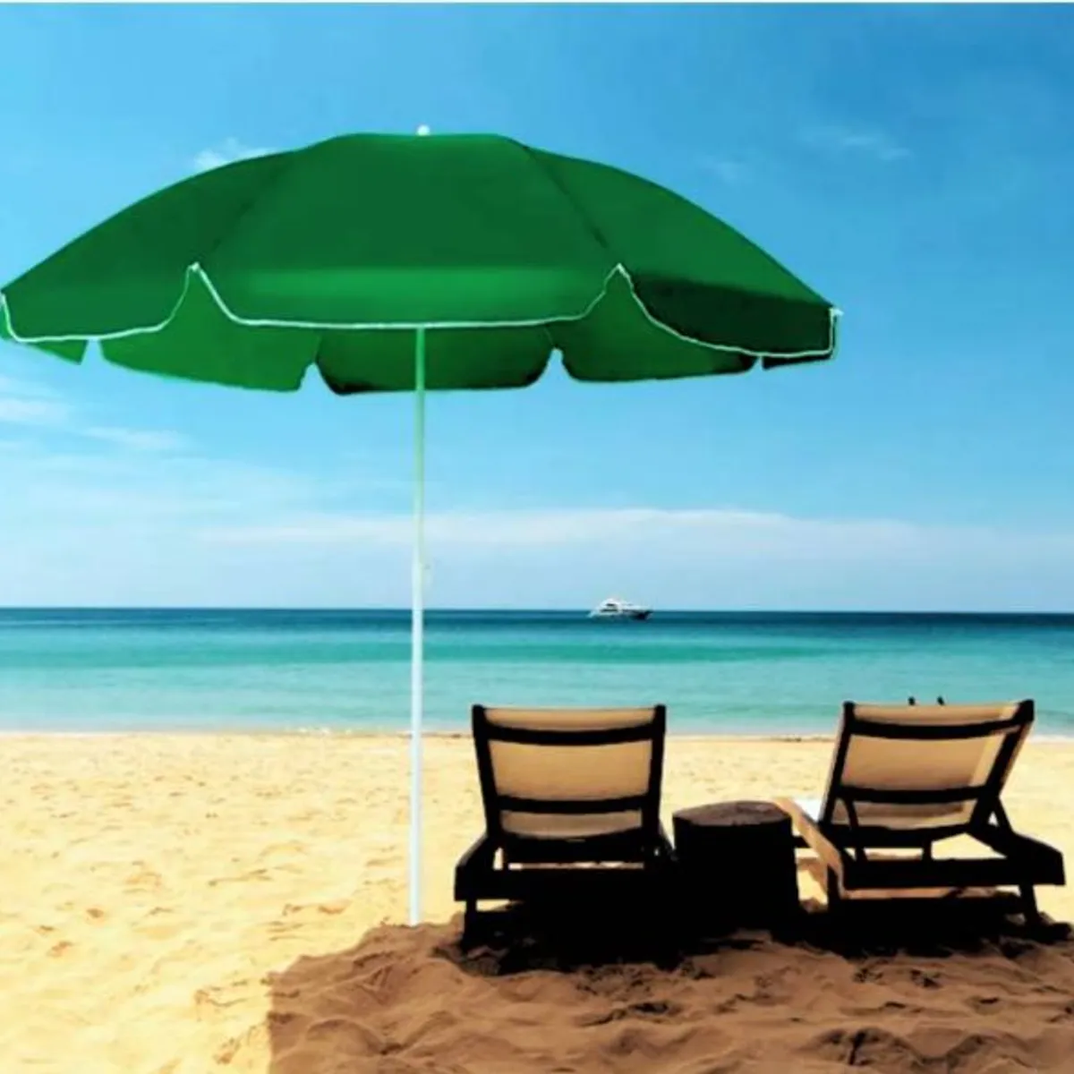 GENERICO - Sombrilla Playera Quitasol Paraguas Portátil