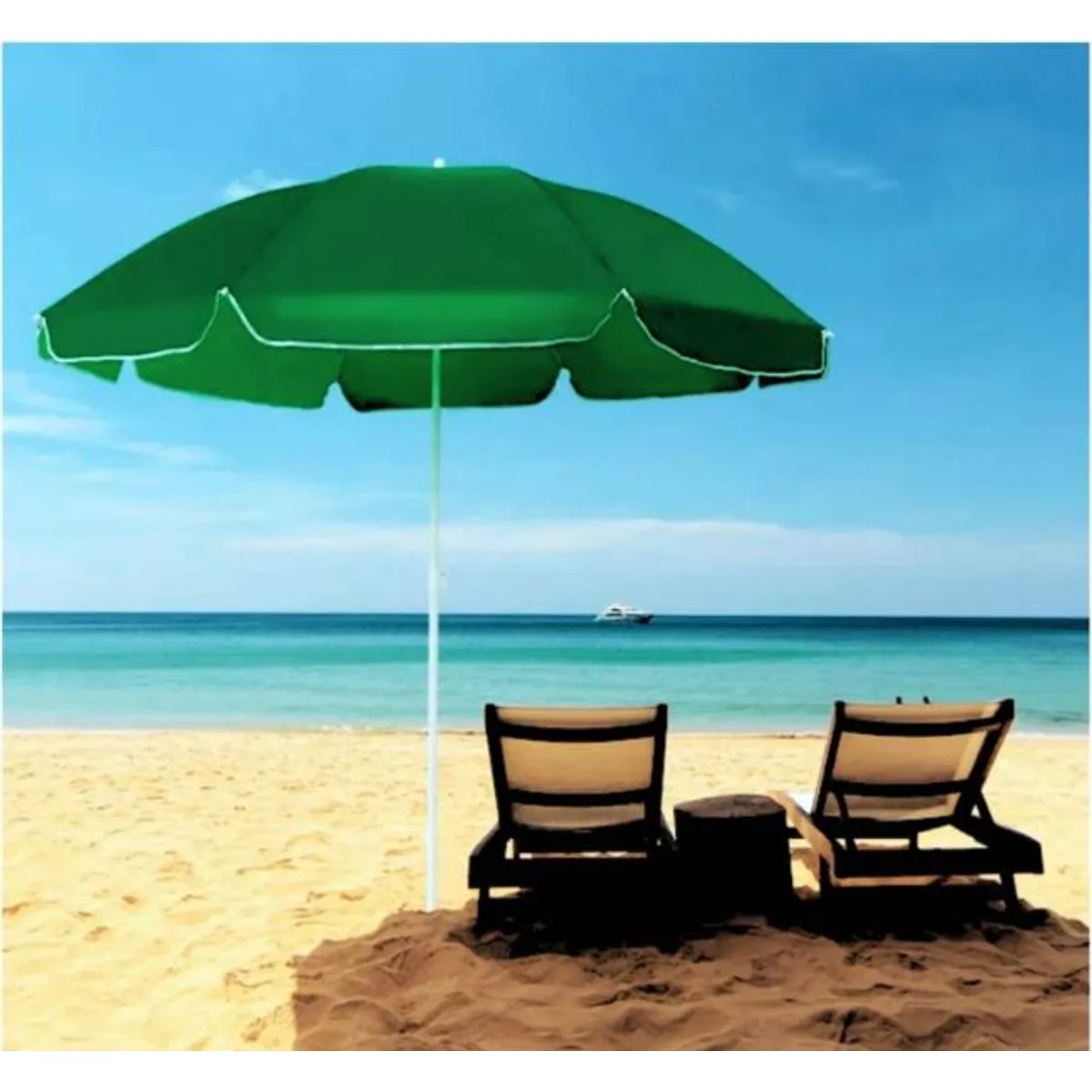 GENERICO - Sombrilla Playera Quitasol Paraguas Portátil