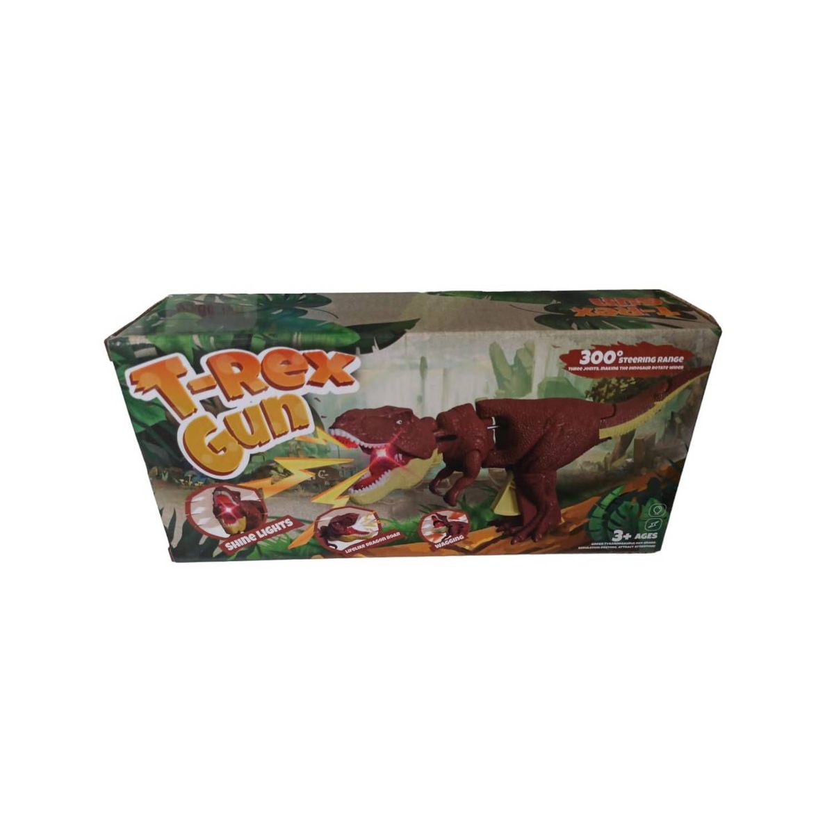 GENERICO - DINOSAURIO REX ZAZA LUZ Y SONIDO color ROJO