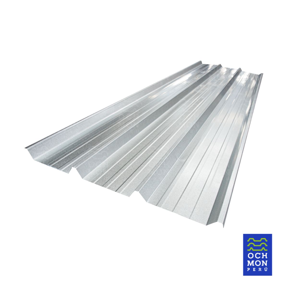 OCHMON PERU - Techos Metalicos Aluzinc TR4 Natural 025mm de 105cm x 300cm de largo
