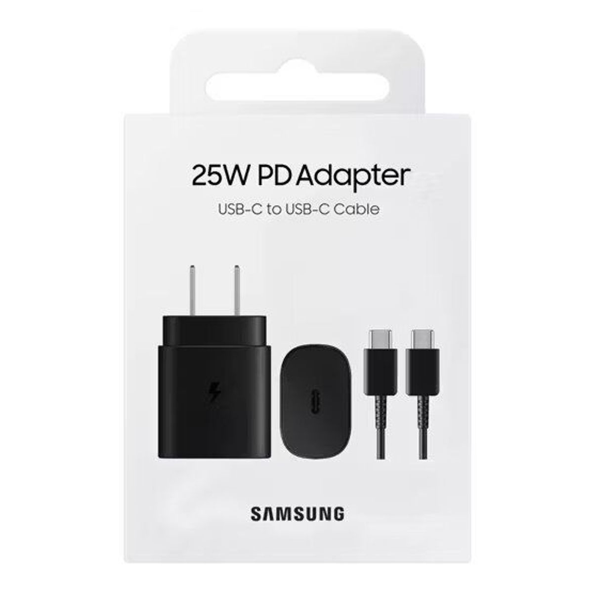 SAMSUNG - Cargador Samsung 25W Con Cable - Negro