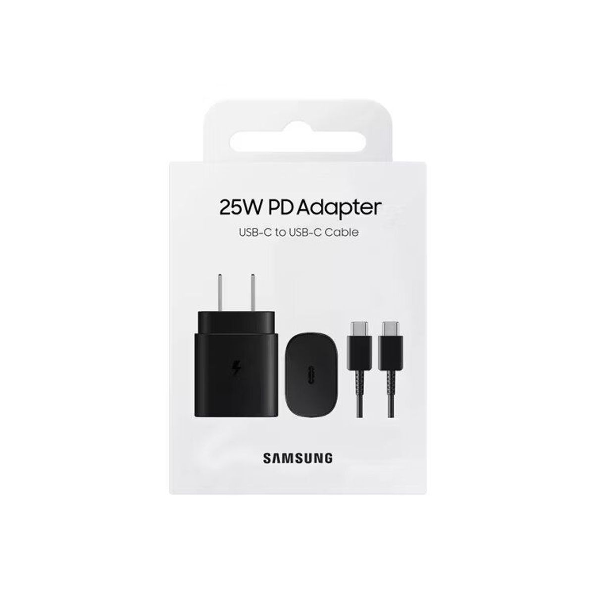 SAMSUNG - Cargador Samsung 25W Con Cable - Negro