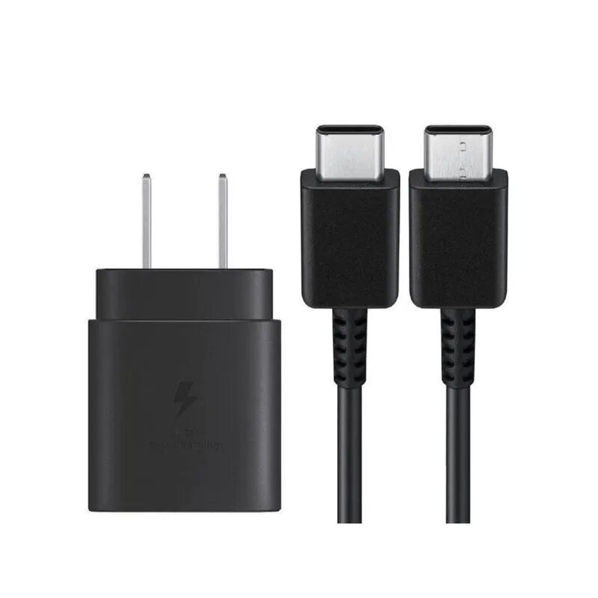 SAMSUNG - Cargador Samsung 25W Con Cable - Negro