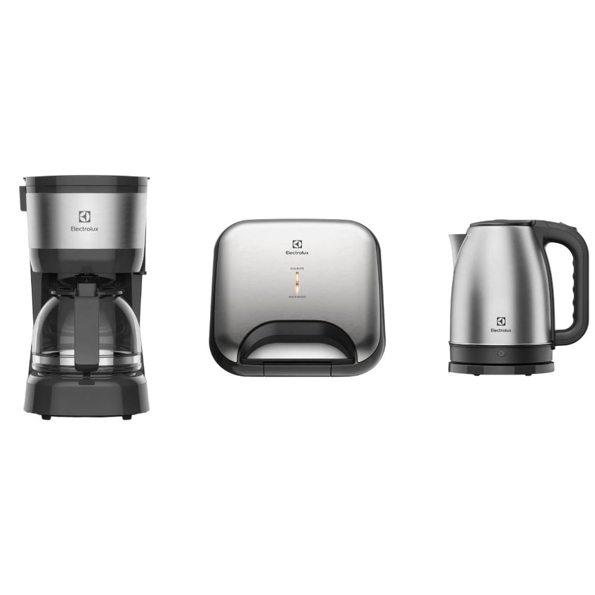 ELECTROLUX - ComboCafetera ECM10Sandwichera ESG20Hervidor EEK10 Electrolux