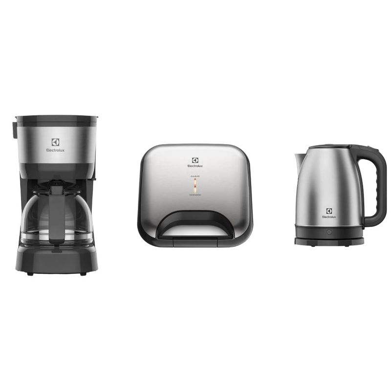ELECTROLUX - ComboCafetera ECM10Sandwichera ESG20Hervidor EEK10 Electrolux