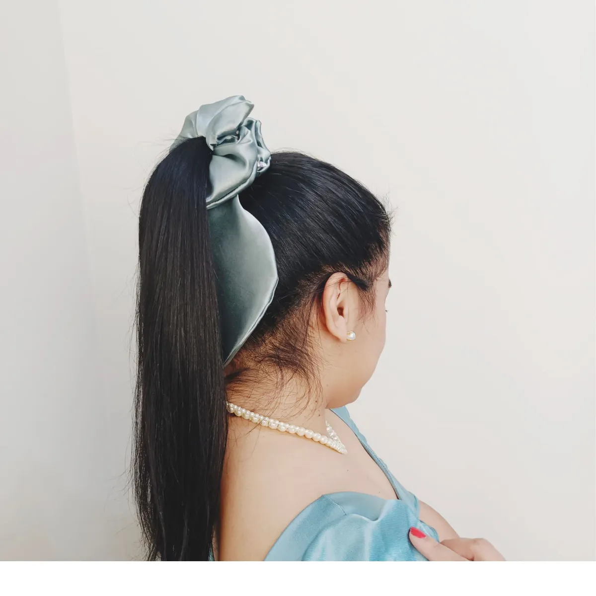 GENERICO - Scrunchie lazo de Satín - No daña el cabello - Lavanda