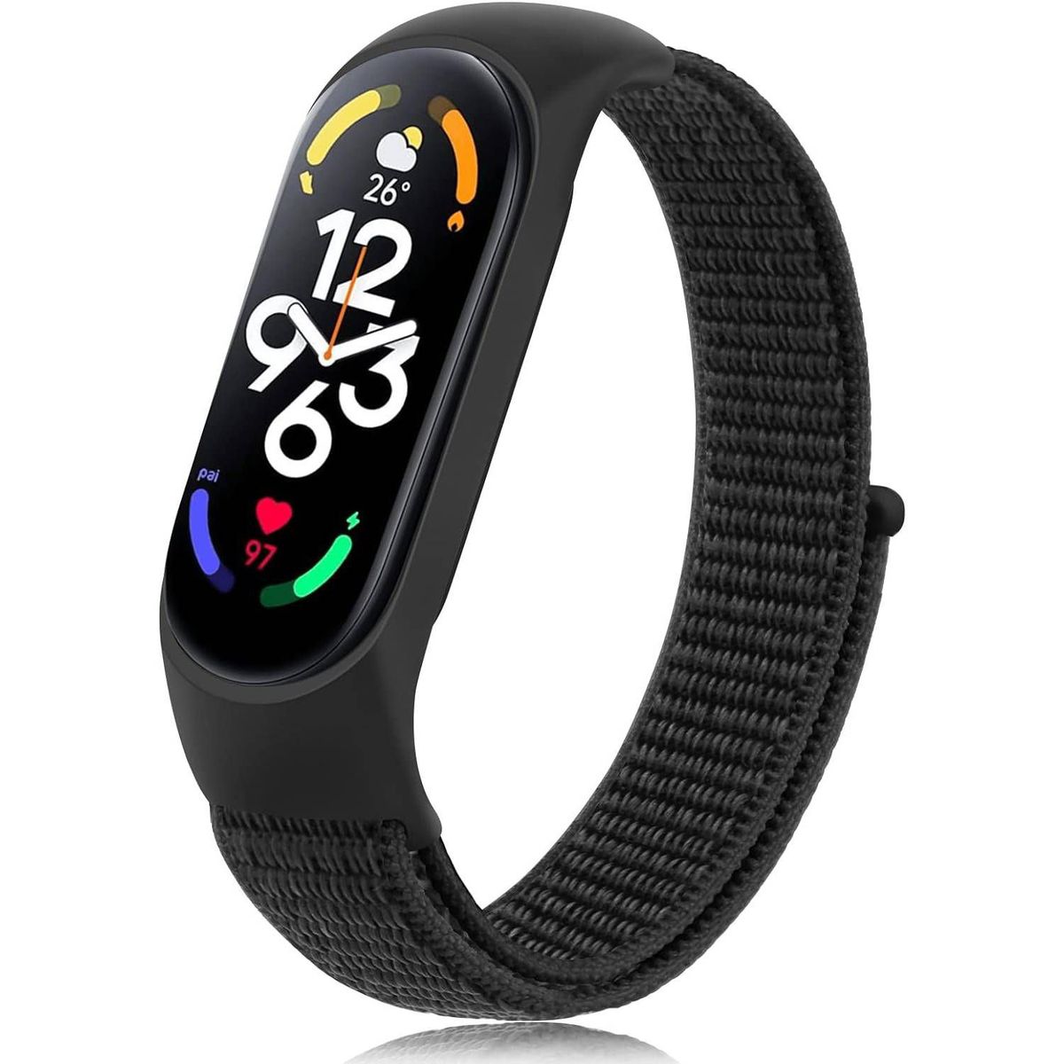 GENERICO - Correa Nylon Xiaomi Smart Band 7 -  Negro
