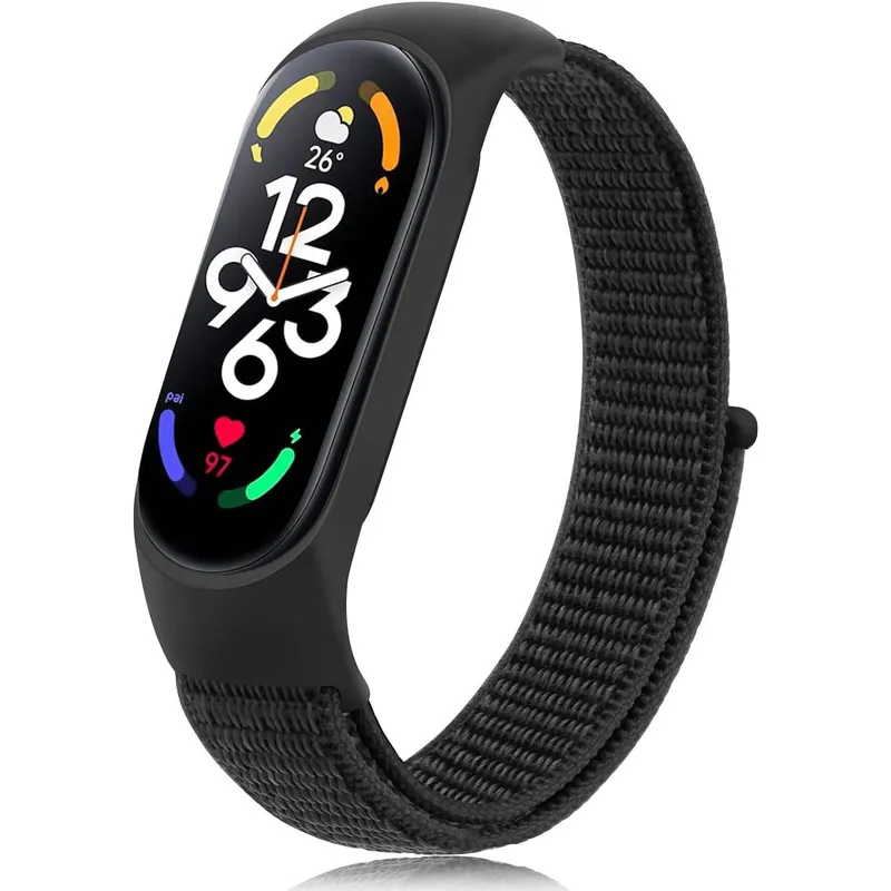 GENERICO - Correa Nylon Xiaomi Smart Band 7 -  Negro
