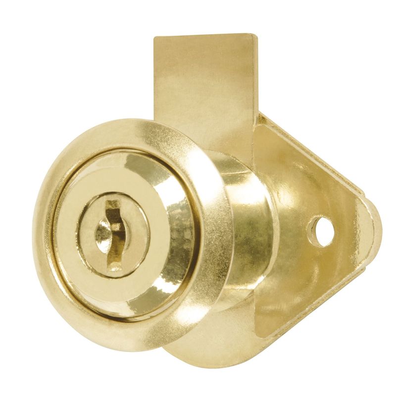 HERMEX - Chapa cerradura para mueble modelo 21 laton Hermex