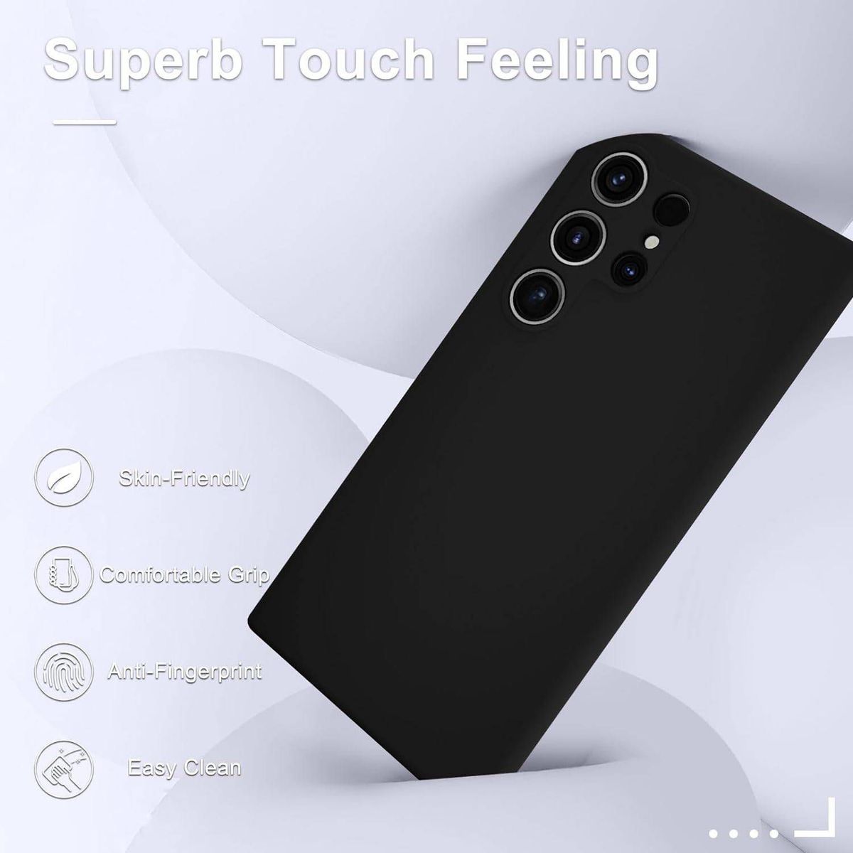 GENERICO - Case Silicona Para Samsung S24 Ultra - Negro