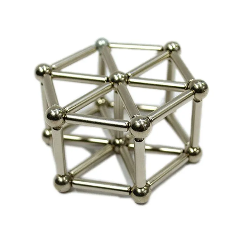 GENERICO - Palitos Y Bolitas Magneticas Plateado BUCKYBALLS