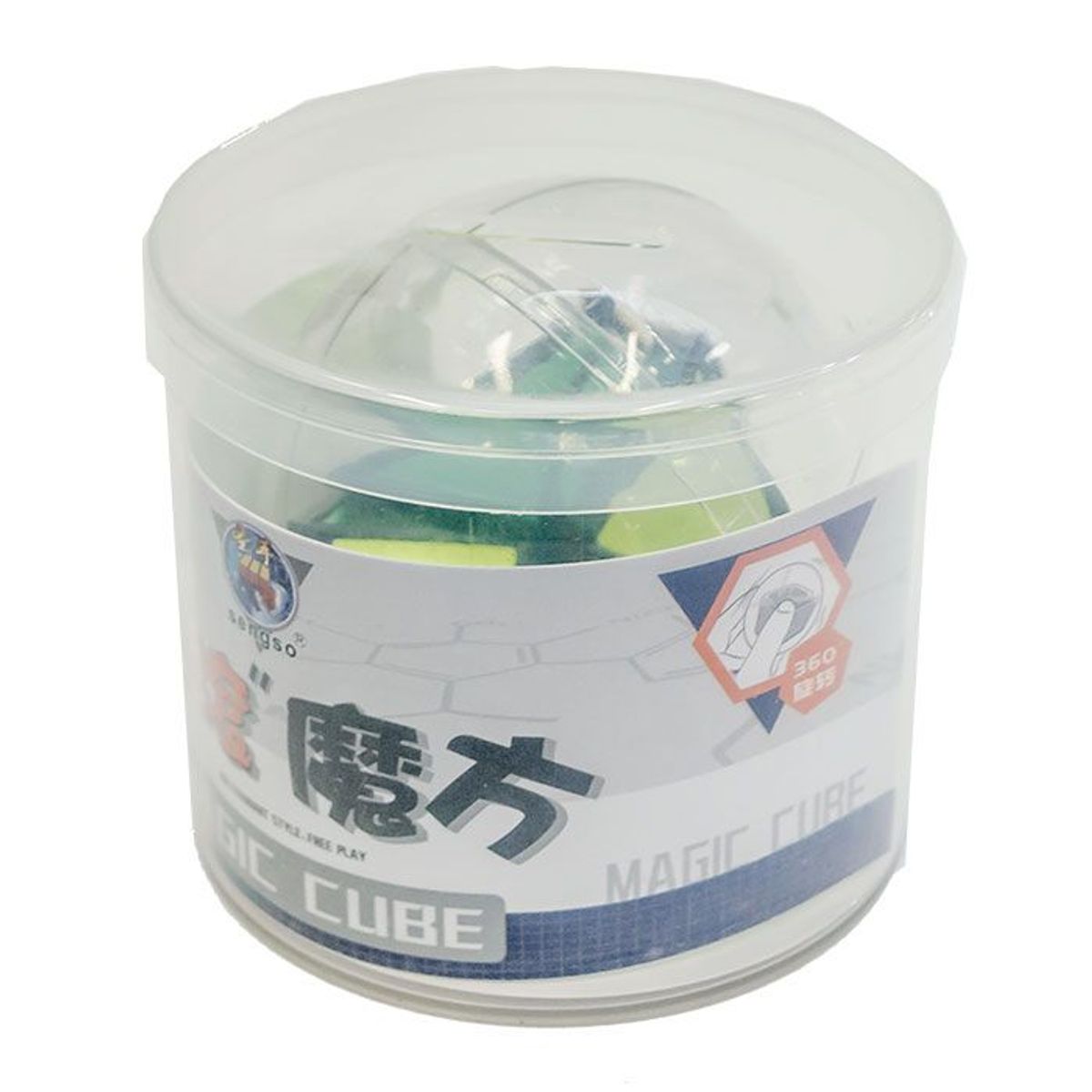 SHENGSHOU - Rock Fondo Negro Con Stickers Multicolor SHENGSHOU