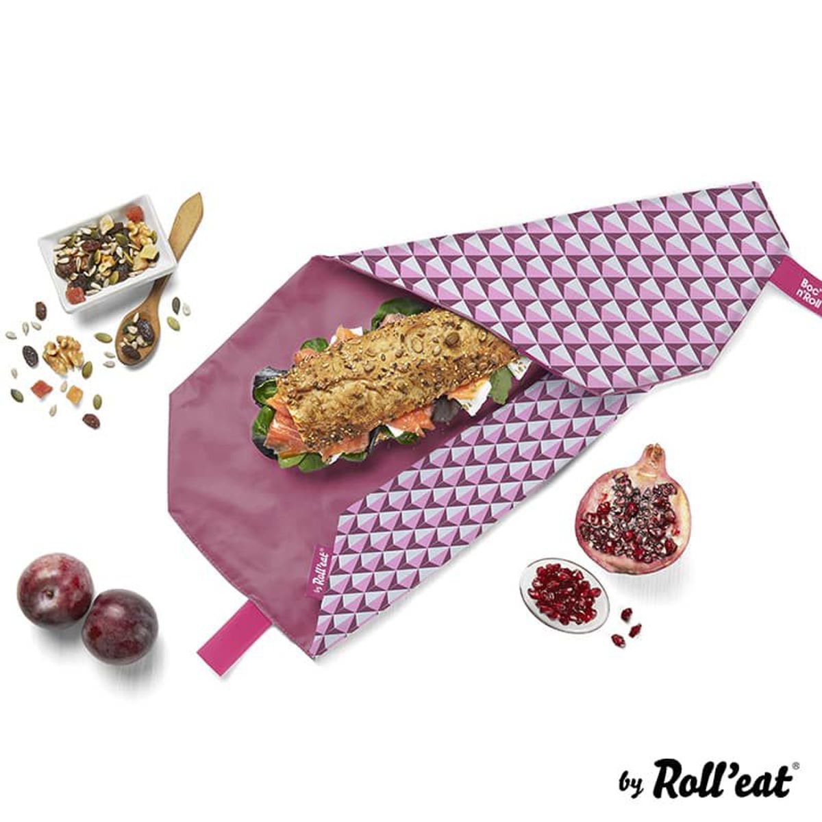 ROLLEAT - PORTA SANDWICHES ROLLEAT BOC'N'ROLL TILES ROSA