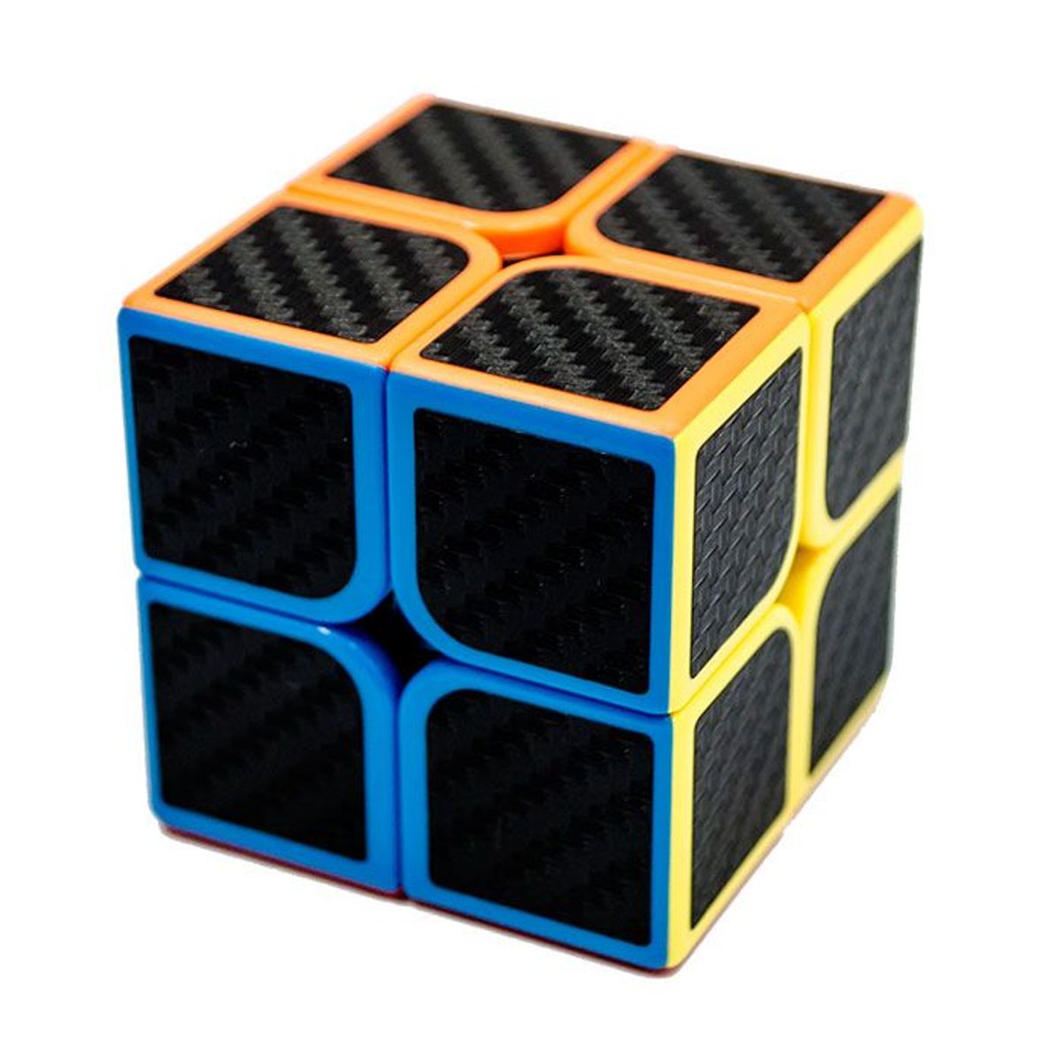 MOFANGJIAOSHI - cubo 2x2 Meilong Fibra Carbono Negro MOFANGJIAOSHI
