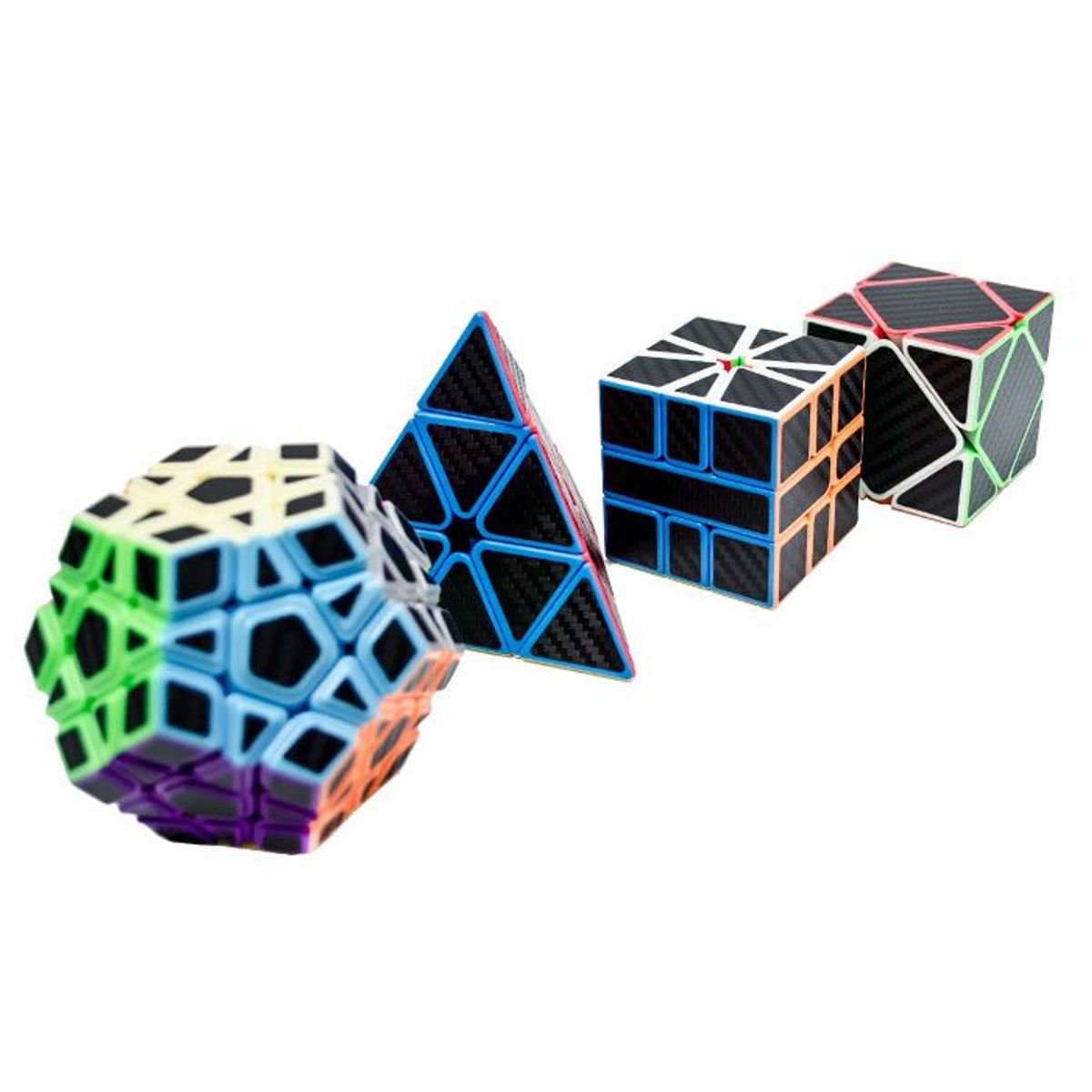 MOYU - Pack Wca Carbono Fondo Multicolor Con Stickers Fibra Carbono Negro MOYU