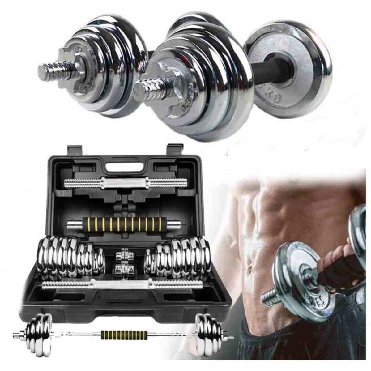 GENERICO - Banca Full Abdominales 6 En 1 AB Tomic+ Maleta de 20kg