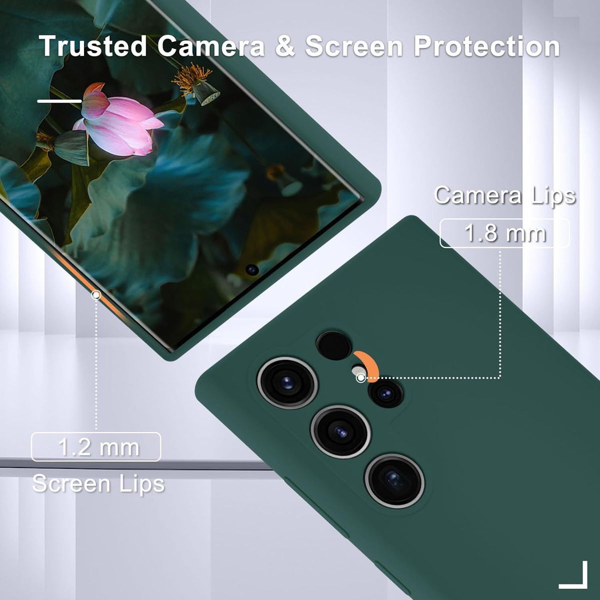 GENERICO - Case Silicona Para Samsung S24 Ultra - Verde Militar