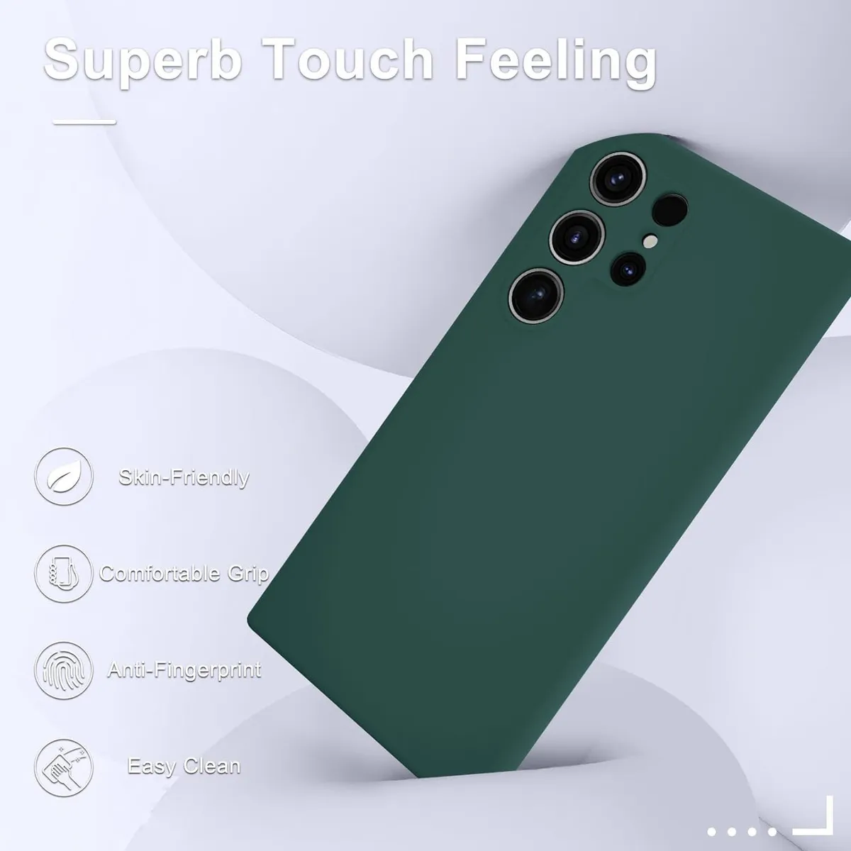 GENERICO - Case Silicona Para Samsung S24 Ultra - Verde Militar