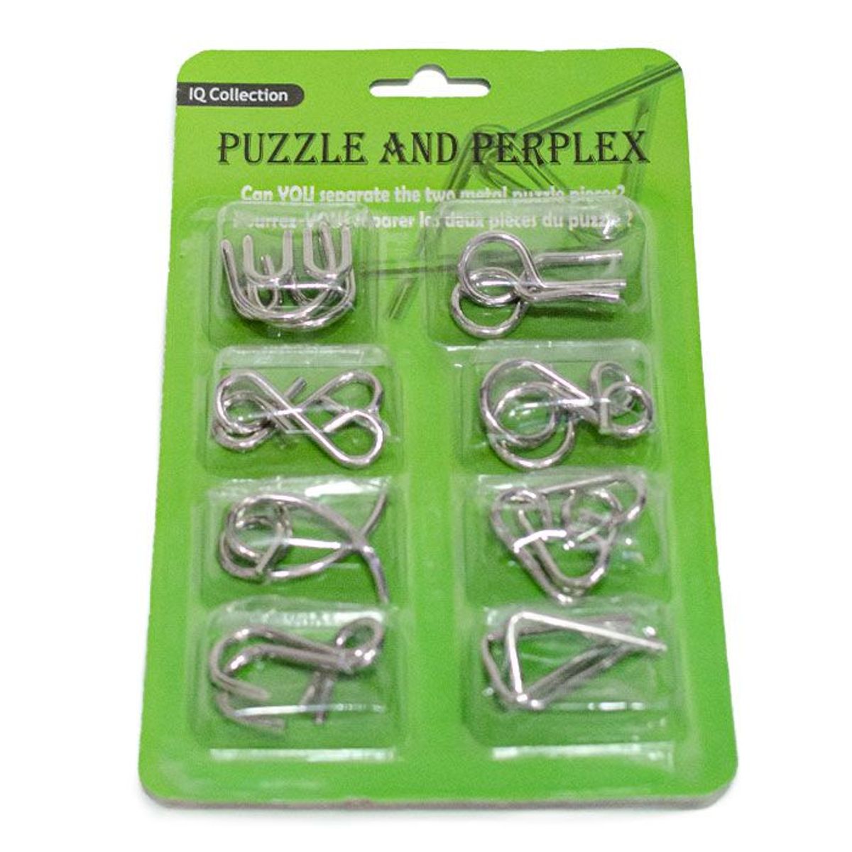 GENERICO - Puzzle De Alambres Estilo E - Verde METAL PUZZLE
