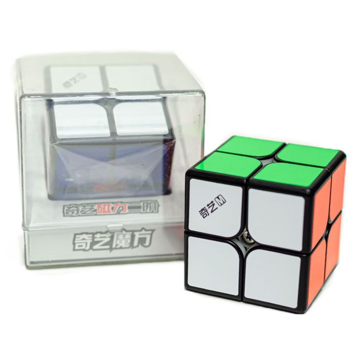 QIYI - cubo 2x2 MS Magnetico Negro QIYI