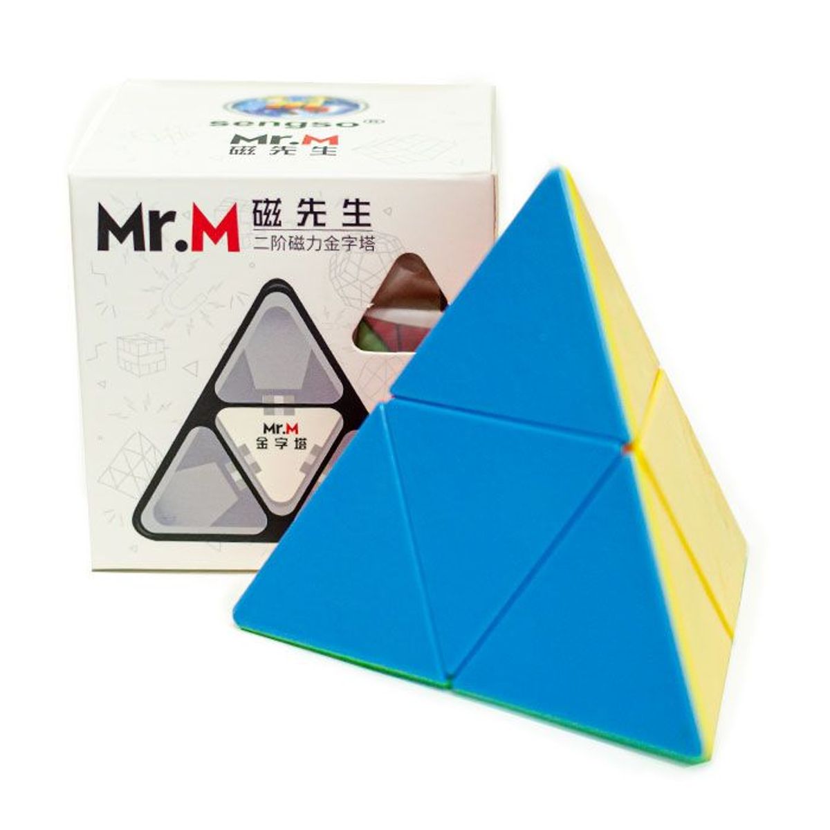 SHENGSHOU - cubo Pyraminx 2x2 MR Magnetico Stickerless SENGSO