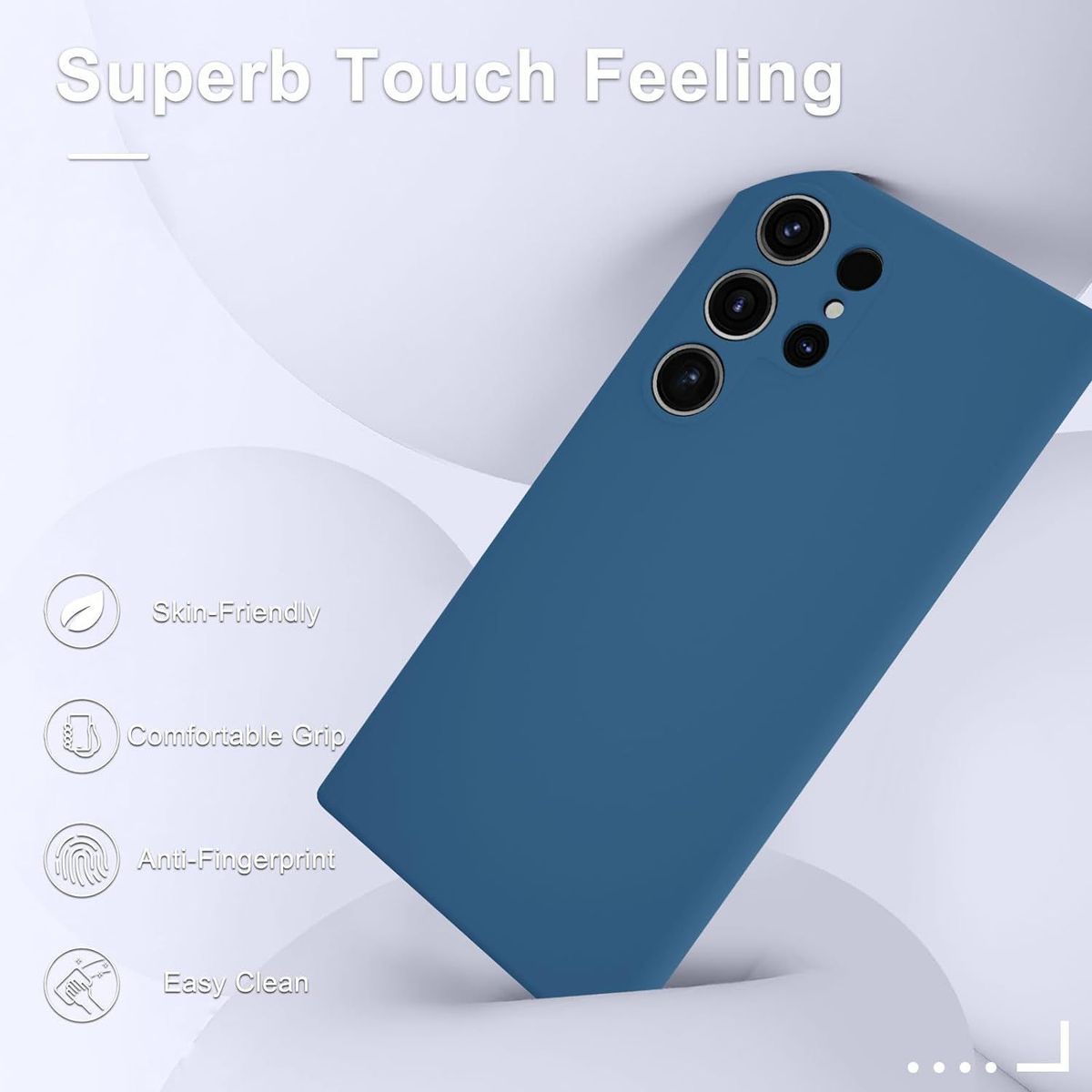 GENERICO - Case Silicona Para Samsung S24 Ultra - Azul