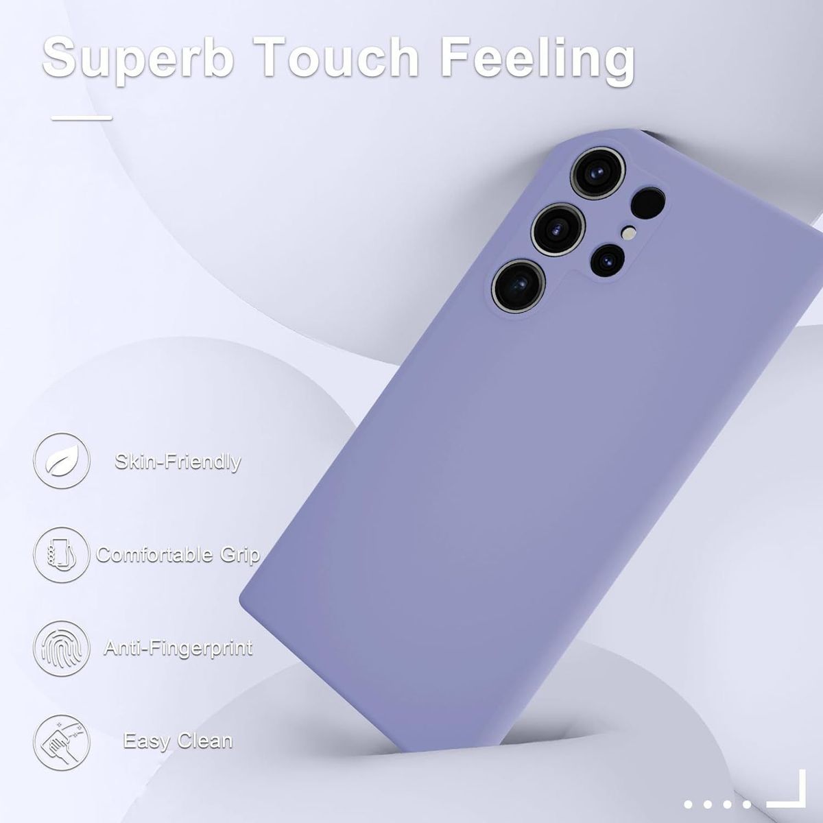 GENERICO - Case Silicona Para Samsung S24 Ultra - Lila