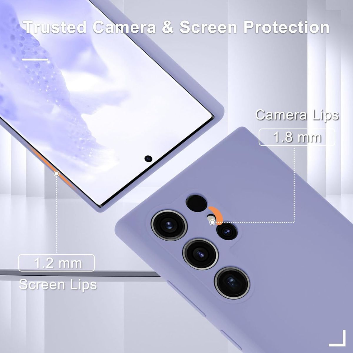 GENERICO - Case Silicona Para Samsung S24 Ultra - Lila