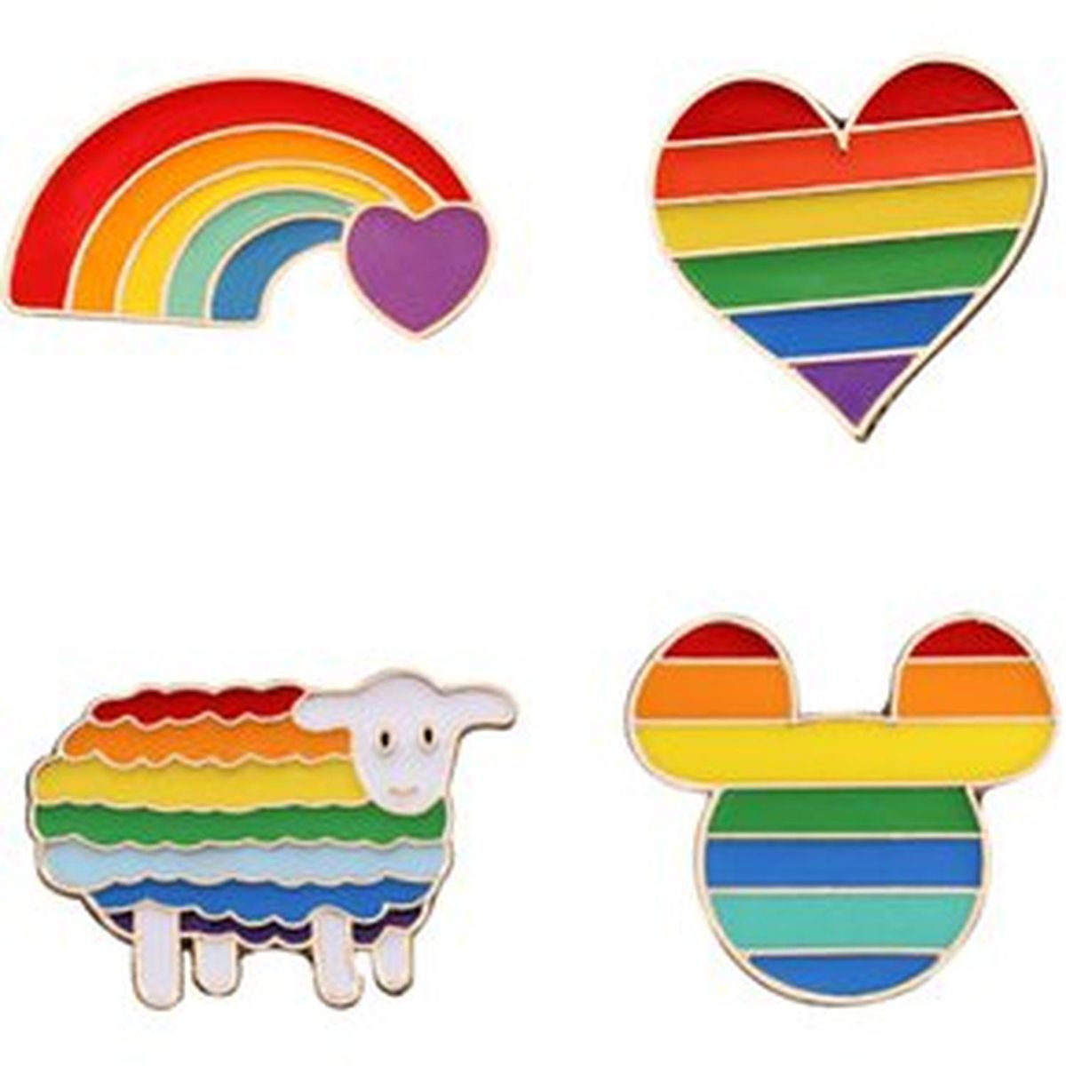 GENERICO - Pines De Metal Love is Love Packx4 Unidades