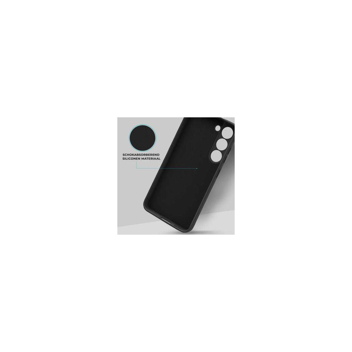 GENERICO - Case Silicona Para Samsung S24 - Negro
