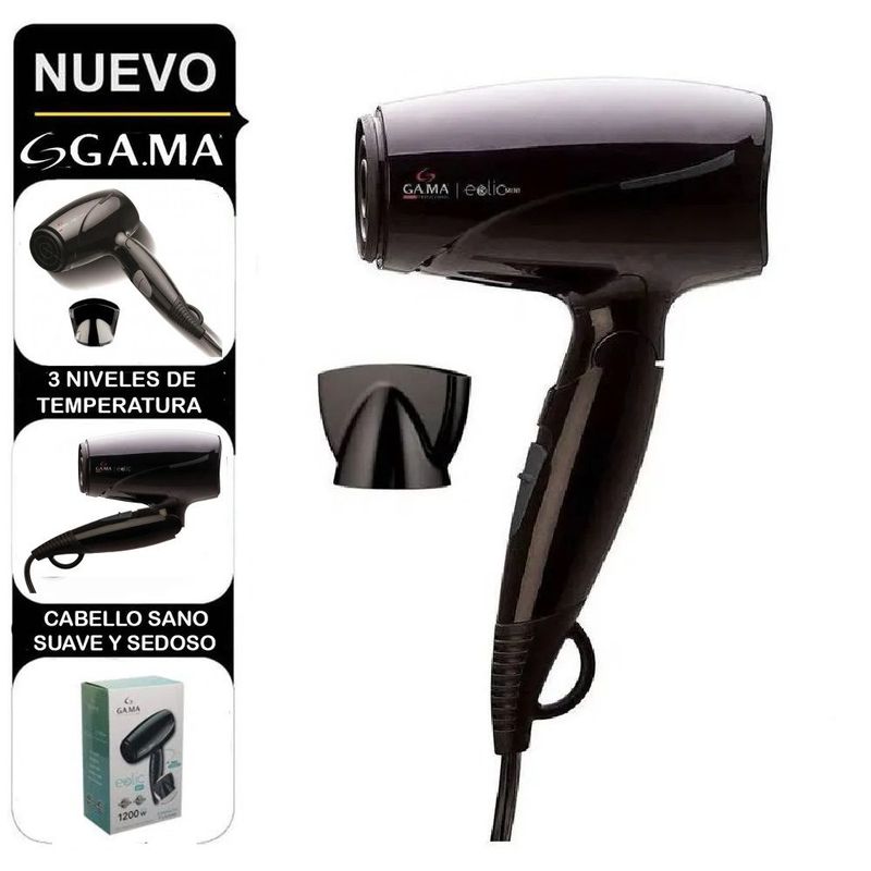 GAMA - Secadora de Cabello eolic travel 1200W