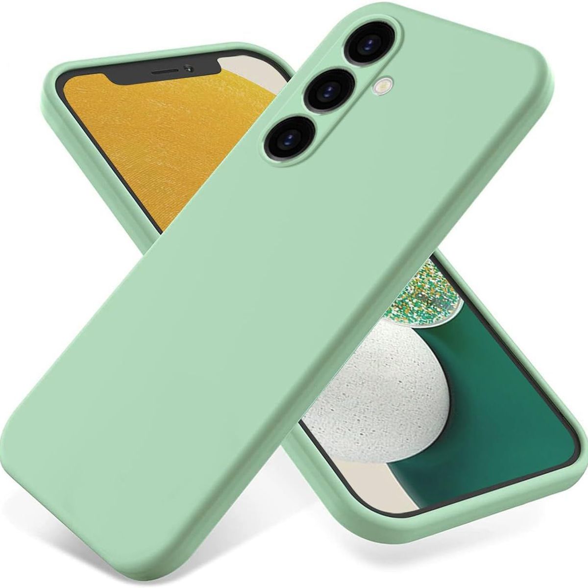 GENERICO - Case Silicona Para Samsung S24 - Verde agua