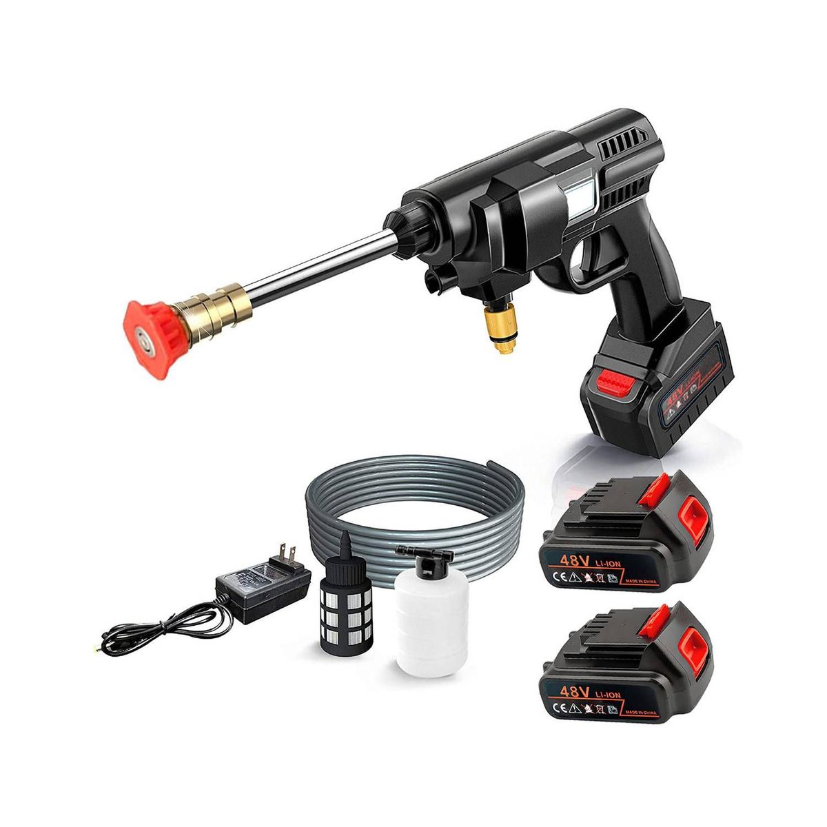 GENERICO - Hidrolavadora 48V Inalambrica Hidrojet Lavado 2 Baterias