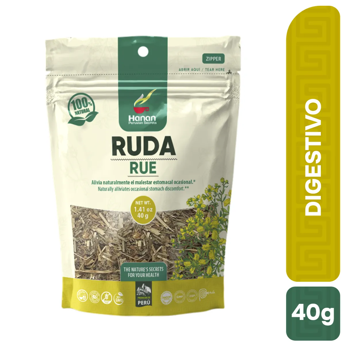 HANAN PERUVIAN SECRETS - Ruda Infusión Hanan 40g
