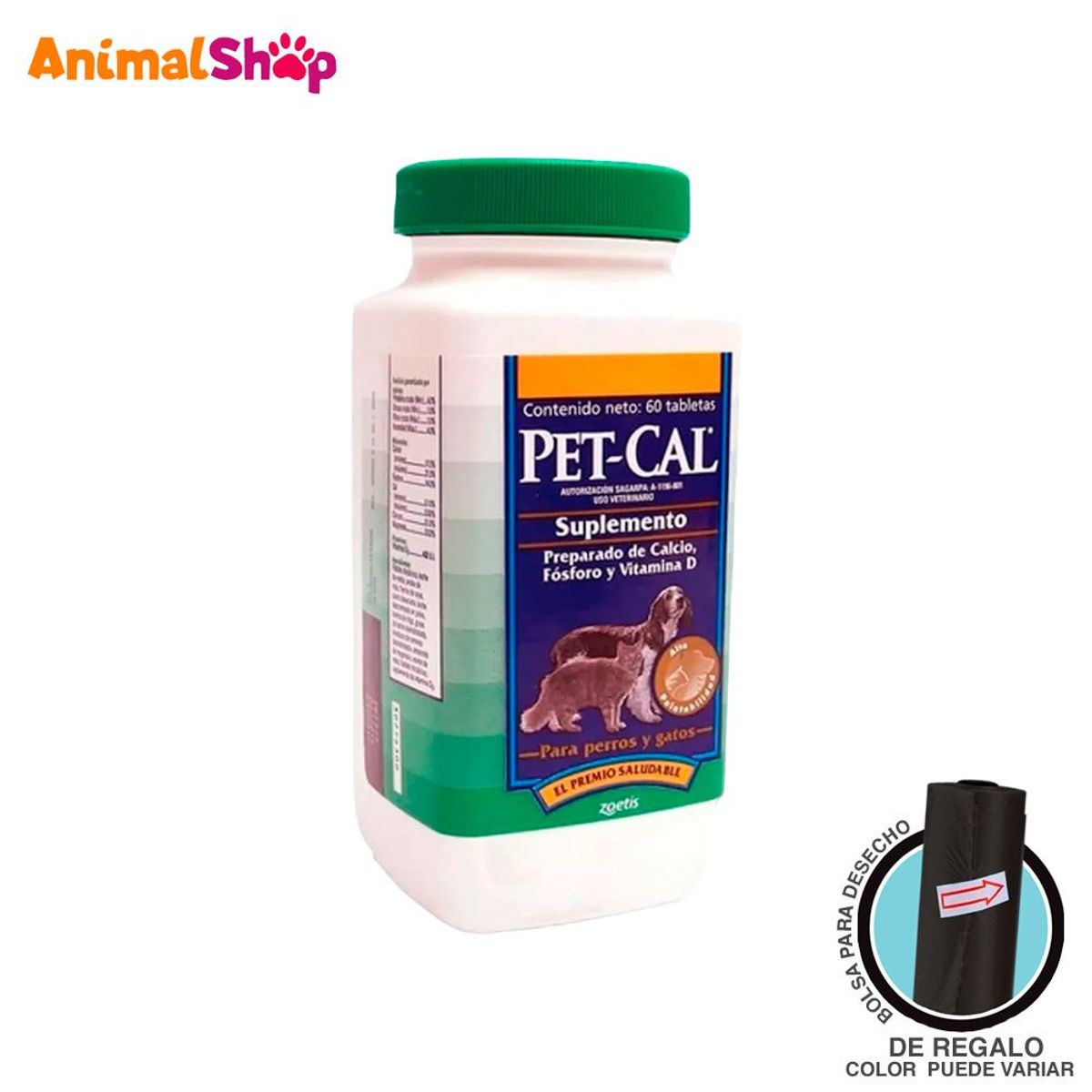GENERICO - Pet Cal Suplemento Huesos Y Articulaciones Perros Gatos X 60