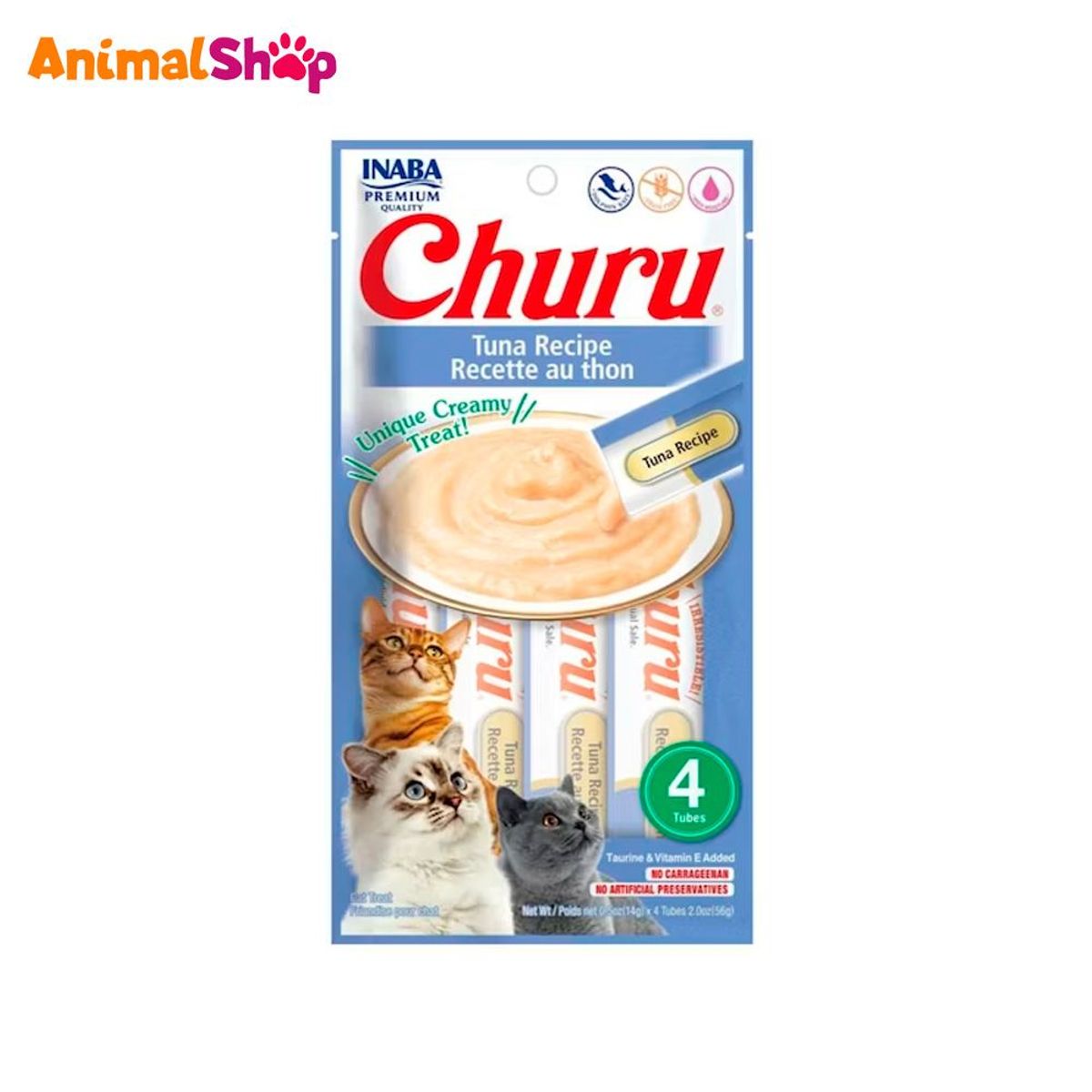CHURU - Churu Snack Húmedo Para Gatos Atún X 4Un