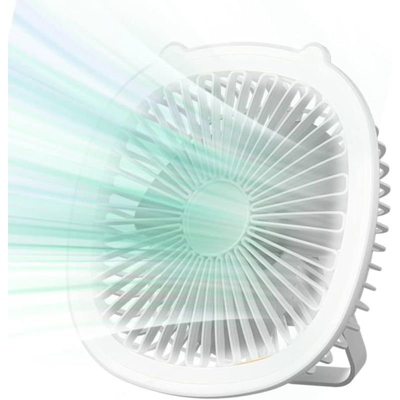 GENERICO - Lámpara de mesa y ventilador de escritorio